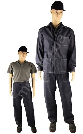 004 Костюм "РОБОЧИЙ-ДЖИНС" (брюки + куртка), К6, джинс (320 гр)